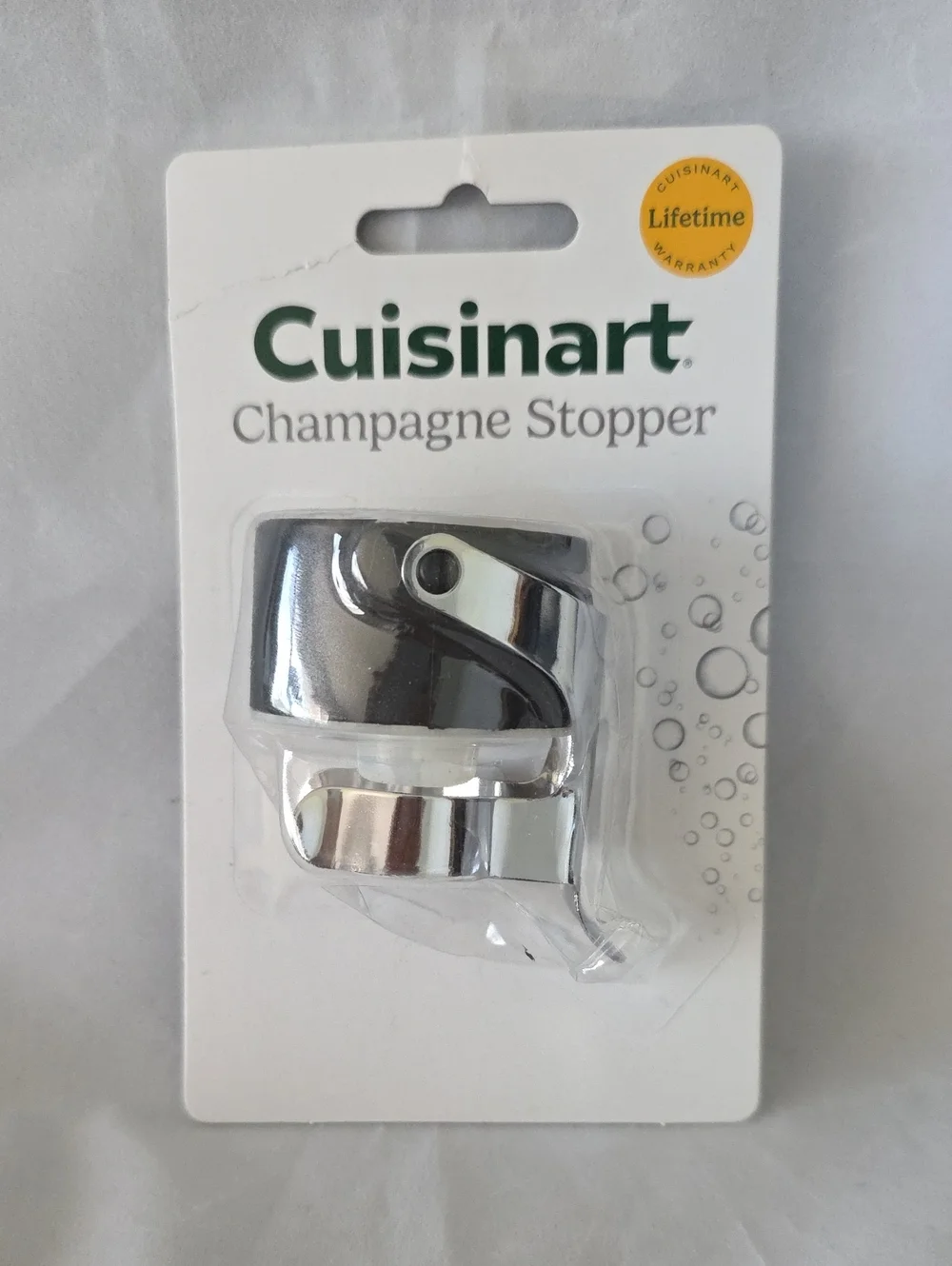 Cuisinart Silver Champagne Stopper with Polished Finish